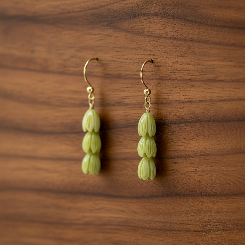 C-Pikake Dangle Earrings