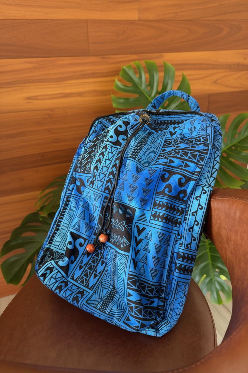 A-To’ere/Tahitian Crossbody Backpack (handheld drum)