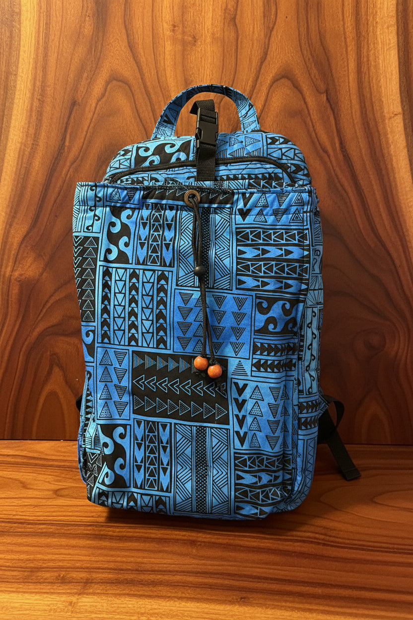 A-To’ere/Tahitian Crossbody Backpack (handheld drum)