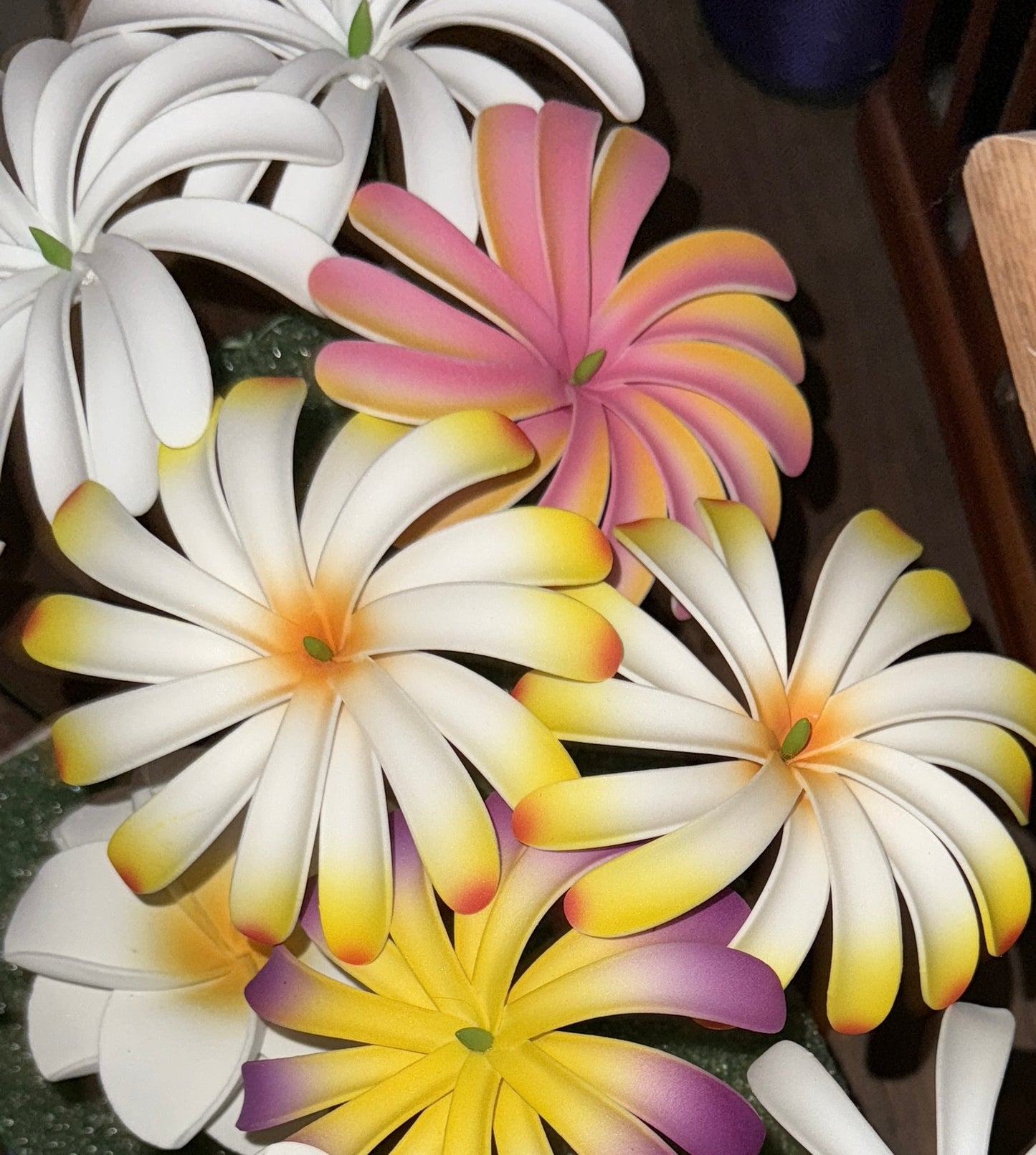 D-Assorted Foam Tropical Flowers w/Stem