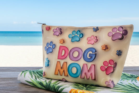 A-Mom Dog- Vinyl Printed Tote