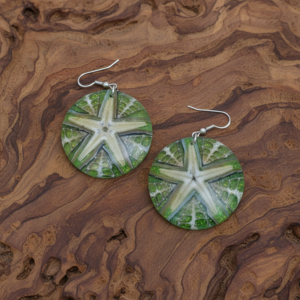 C-Starfish Island Shell Earrings
