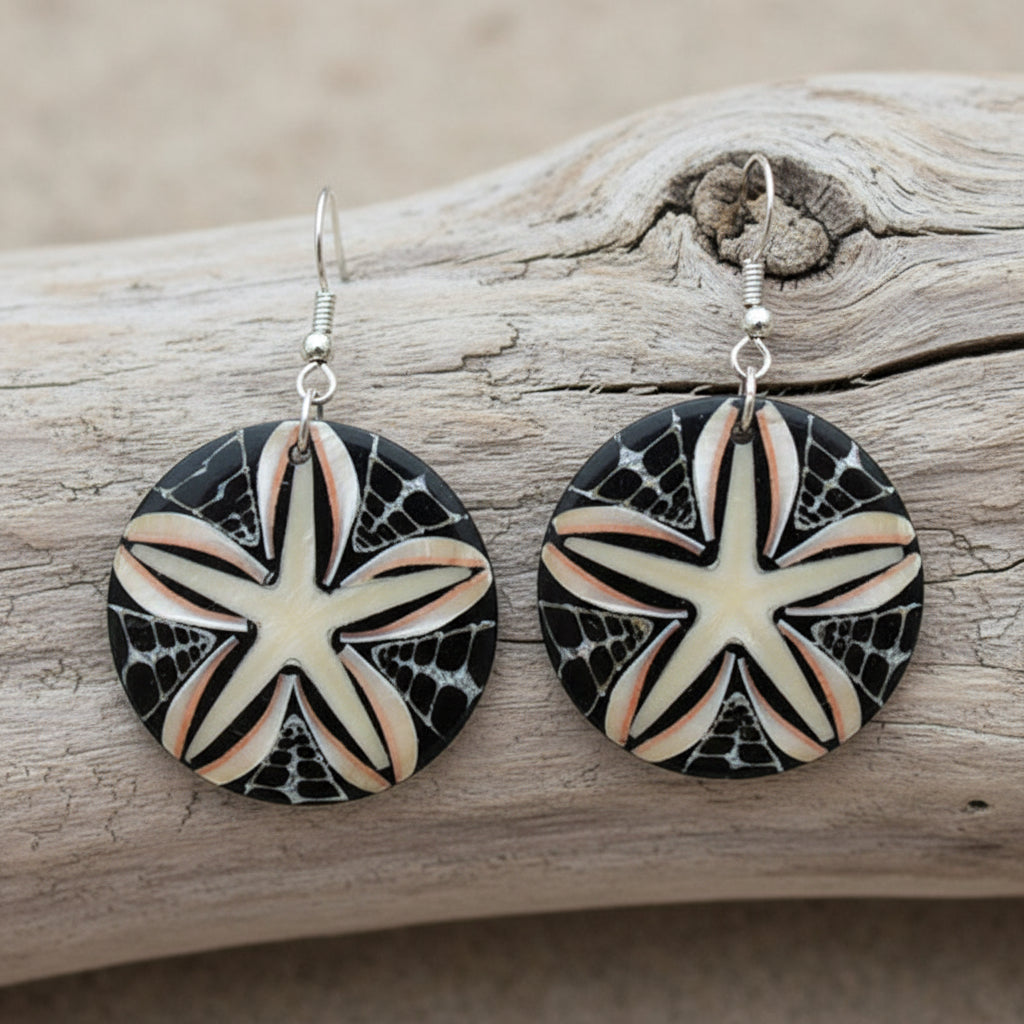 C-Starfish Island Shell Earrings