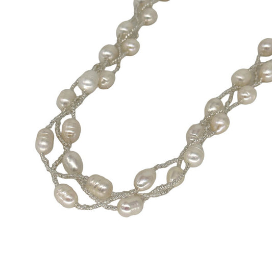 C-Braided Pearl Magnetic clasp Set