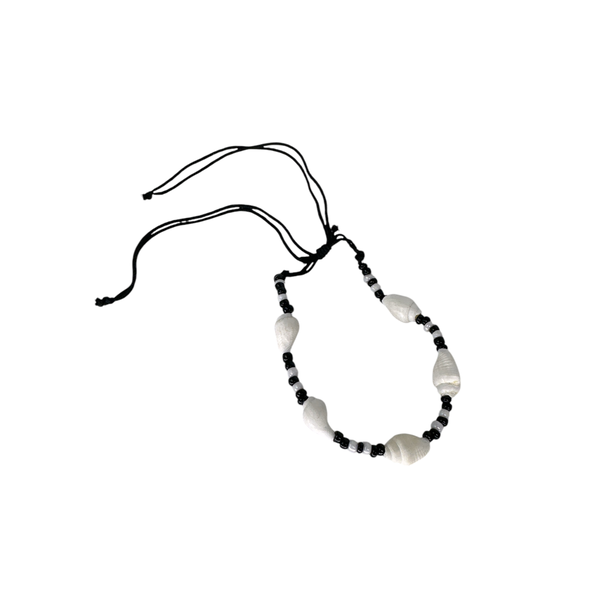 C-Shell Seed String Adjustable Bracelet/Anklet