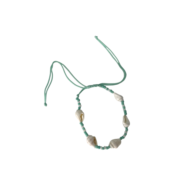 C-Shell Seed String Adjustable Bracelet/Anklet