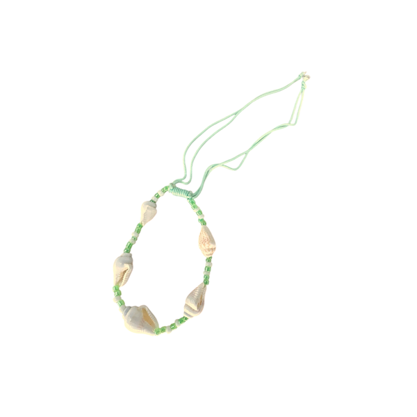 C-Shell Seed String Adjustable Bracelet/Anklet