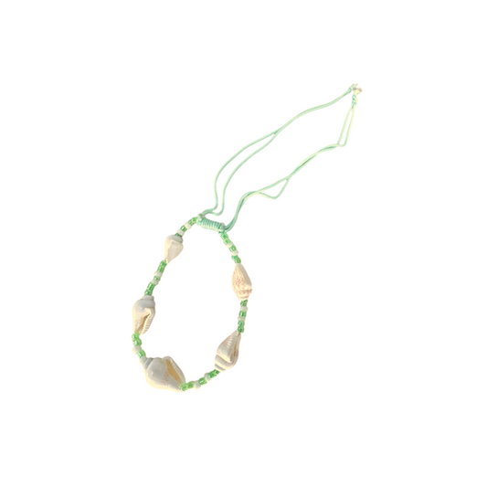 C-Shell Seed String Adjustable Bracelet/Anklet