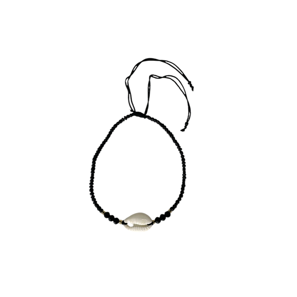 C-Shell Seed String Adjustable Bracelet/Anklet