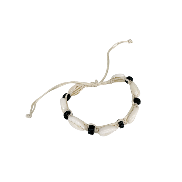C-Shell Seed String Adjustable Bracelet/Anklet