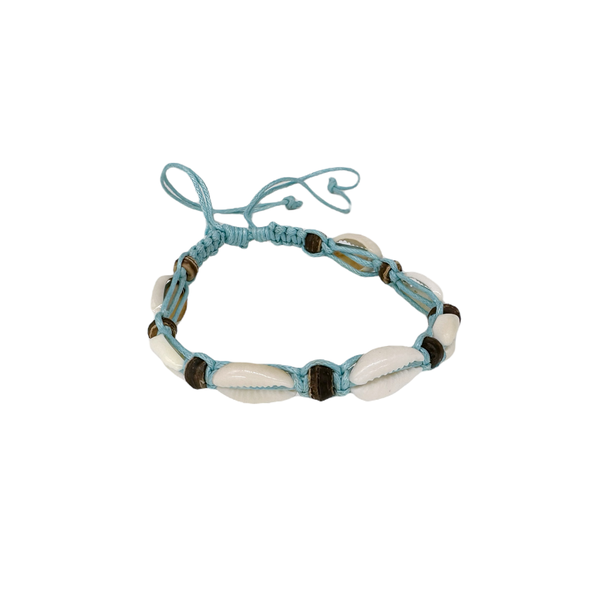 C-Shell Seed String Adjustable Bracelet/Anklet