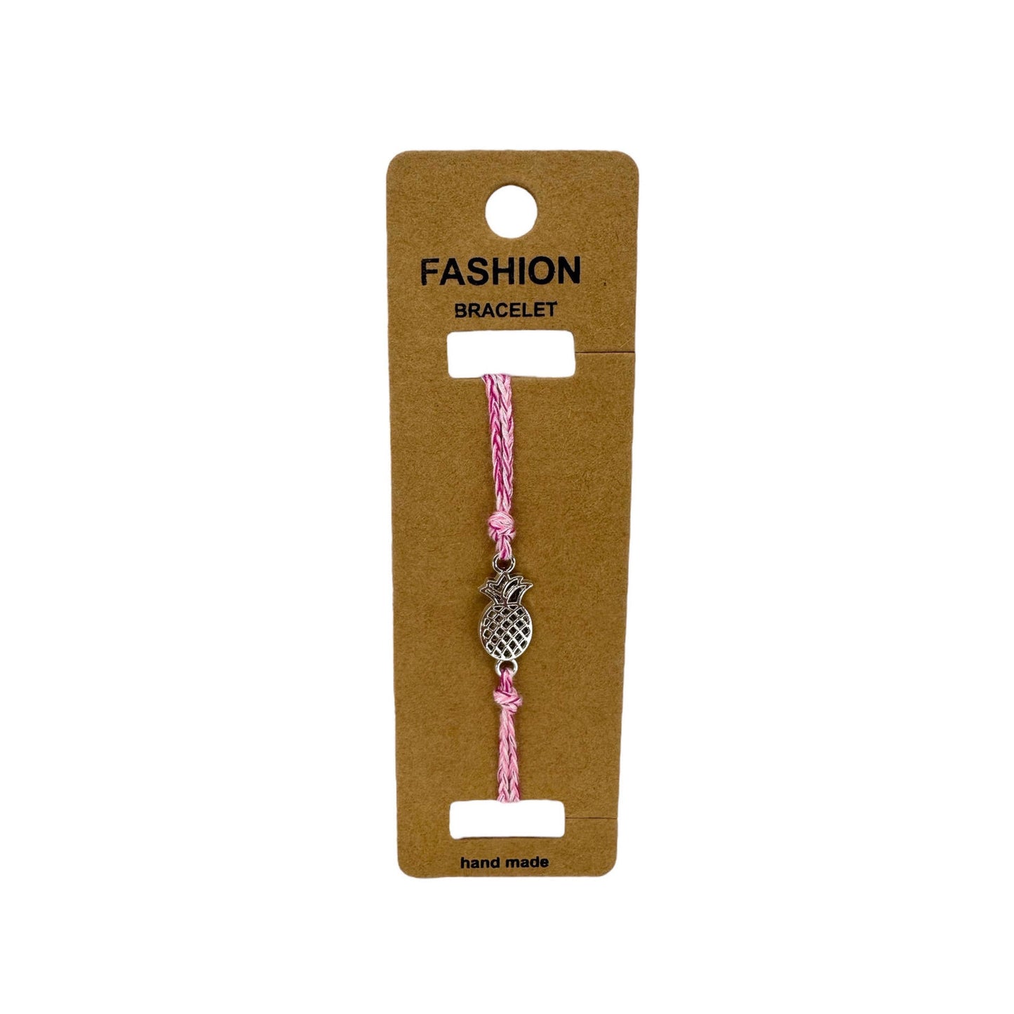 C-Braided Rope Bracelet/Anklet w/charm