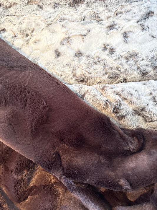 A-Chocolate Snow Owl Cuddle Soft Throw