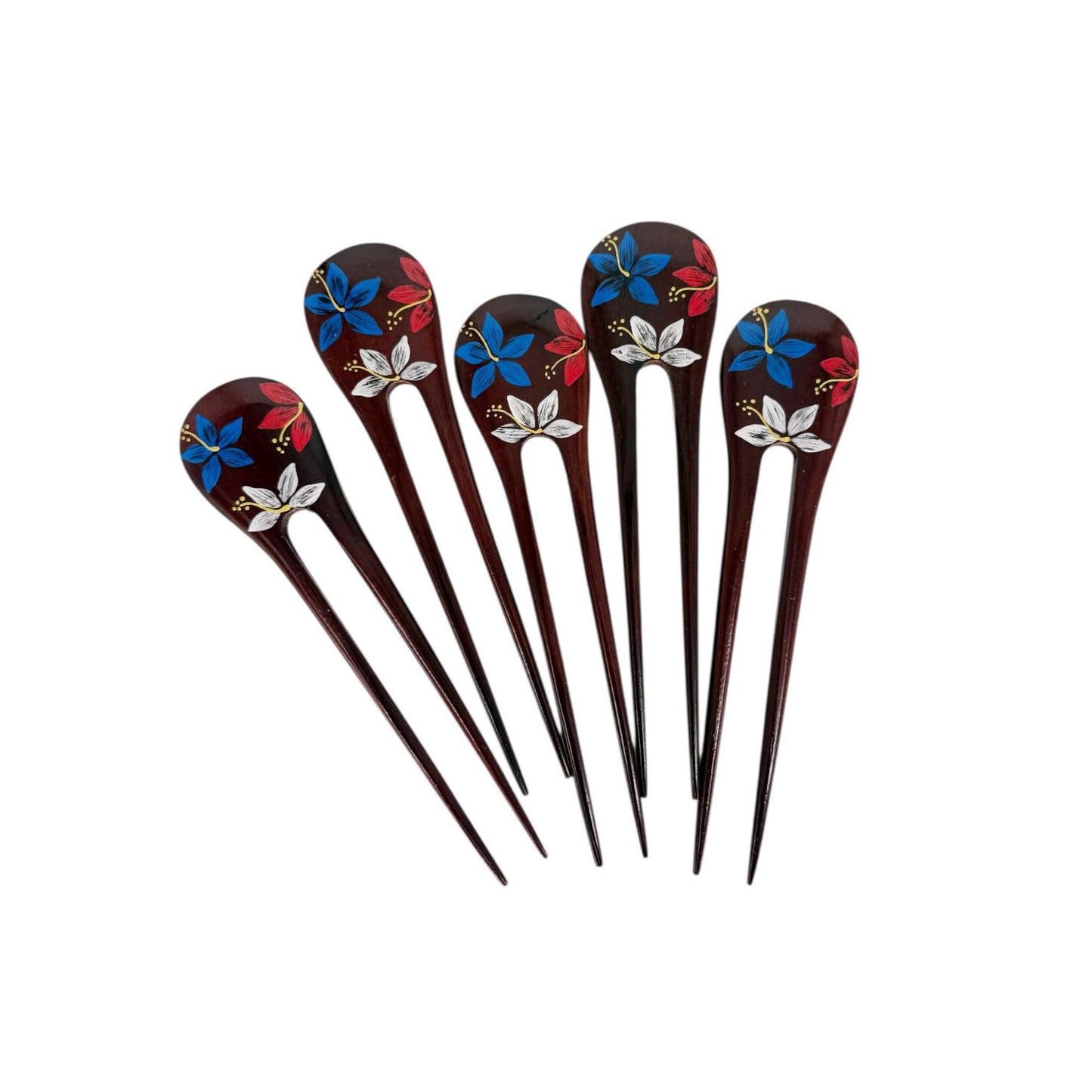 Hand Carved Wooden Hair Sticks