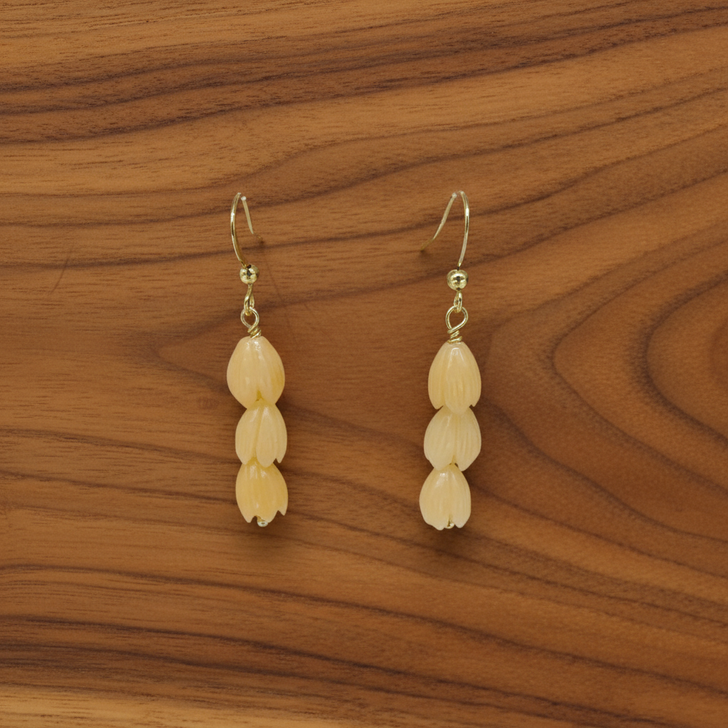 C-Pikake Dangle Earrings