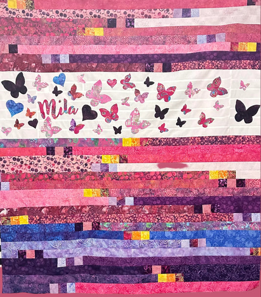 A-Custom Order Baby Quilt With Name