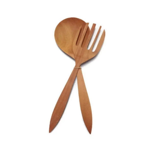 Hand Carved Fruitwood Salad Sets