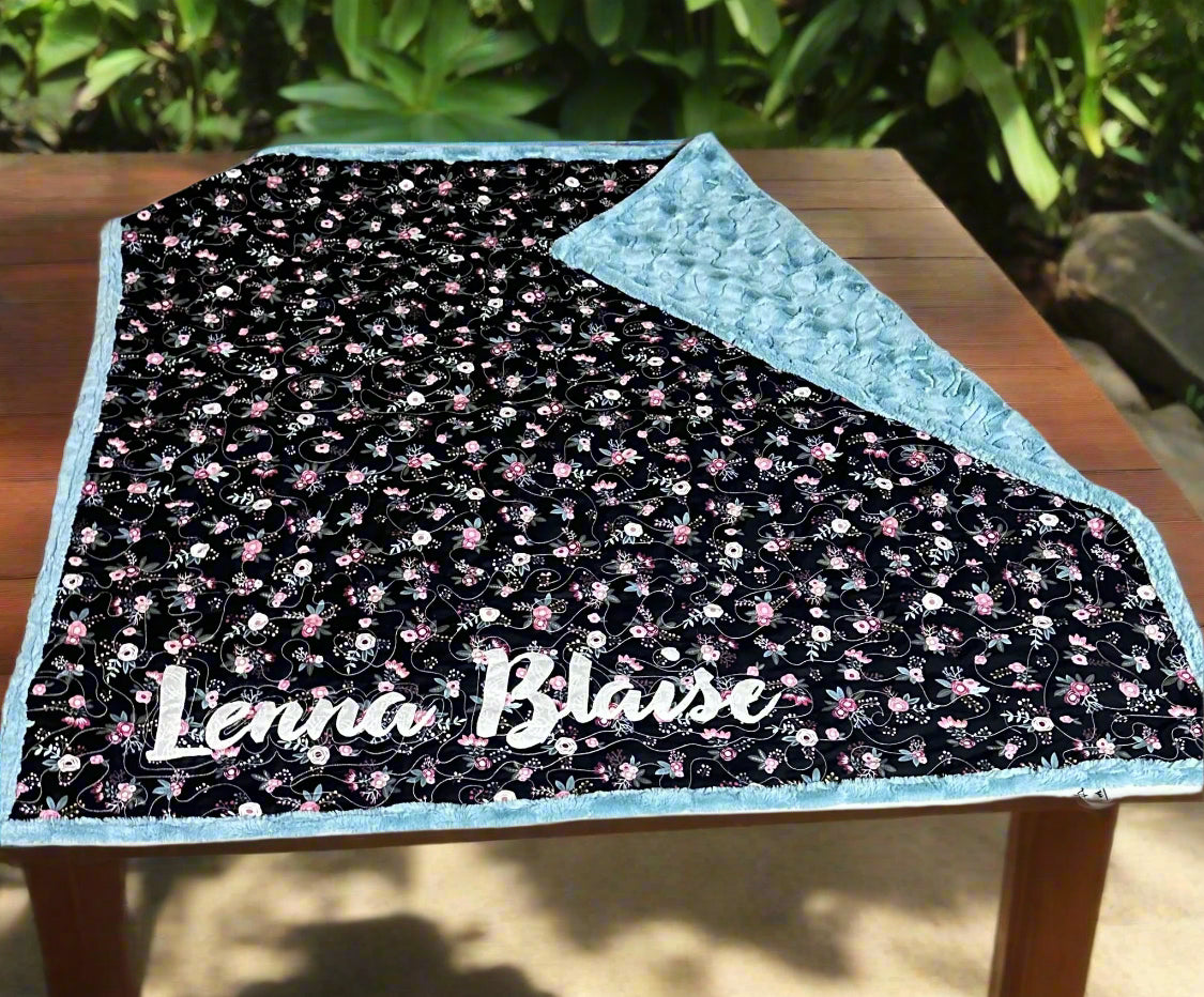 A-Custom Order Baby Quilt With Name